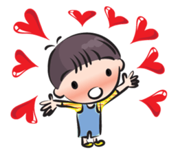 little boy cute cute sticker #14968475