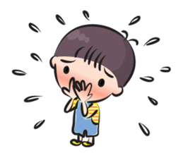 little boy cute cute sticker #14968478