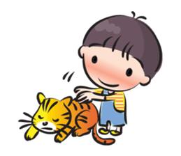 little boy cute cute sticker #14968482