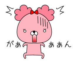 Pink toy poodle. sticker #14968946