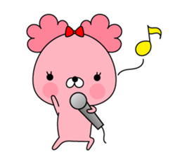 Pink toy poodle. sticker #14968947