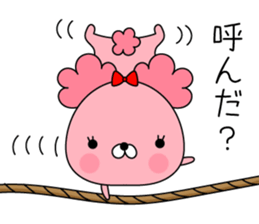 Pink toy poodle. sticker #14968954