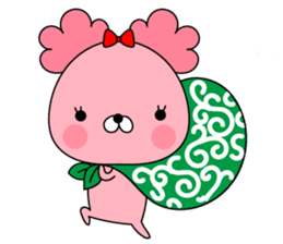 Pink toy poodle. sticker #14968976