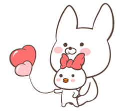 Rabbit with Duck sticker #14969302