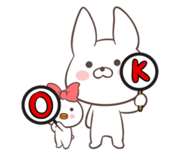 Rabbit with Duck sticker #14969303