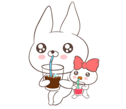 Rabbit with Duck sticker #14969310