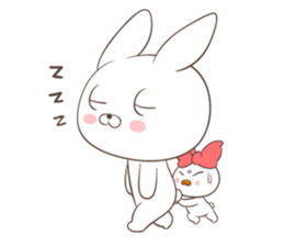 Rabbit with Duck sticker #14969312