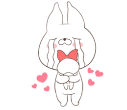 Rabbit with Duck sticker #14969313