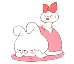 Rabbit with Duck sticker #14969314