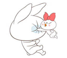 Rabbit with Duck sticker #14969315