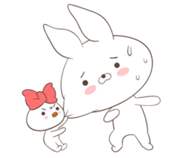 Rabbit with Duck sticker #14969318