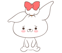 Rabbit with Duck sticker #14969319