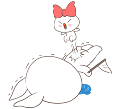 Rabbit with Duck sticker #14969322