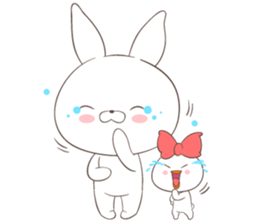 Rabbit with Duck sticker #14969326