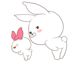 Rabbit with Duck sticker #14969328