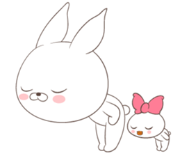 Rabbit with Duck sticker #14969329