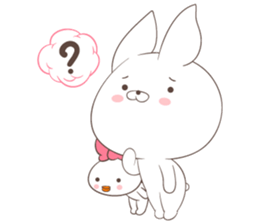 Rabbit with Duck sticker #14969331