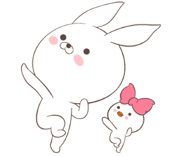 Rabbit with Duck sticker #14969332