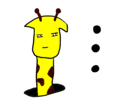 lazy giraffe sticker #14970604