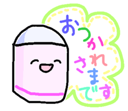 Mr.pencil and Ms.eraser 2 sticker #14971410