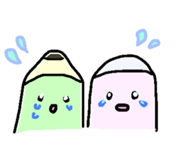 Mr.pencil and Ms.eraser 2 sticker #14971425