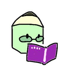 Mr.pencil and Ms.eraser 2 sticker #14971431