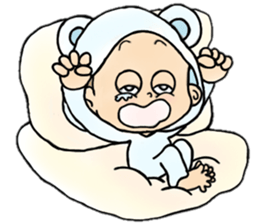playful babys sticker #14972030