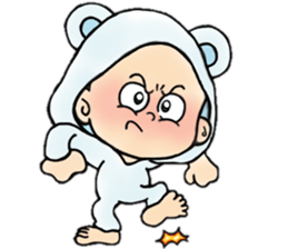 playful babys sticker #14972042