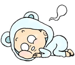 playful babys sticker #14972046