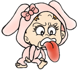 playful babys sticker #14972049