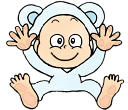 playful babys sticker #14972050