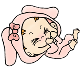 playful babys sticker #14972053