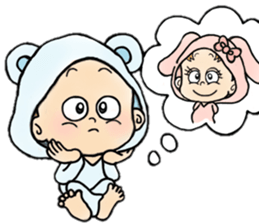 playful babys sticker #14972058