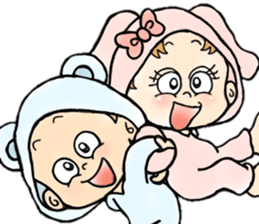playful babys sticker #14972060