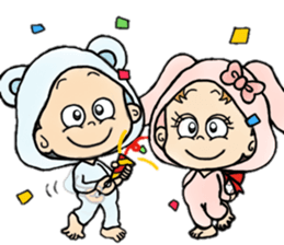 playful babys sticker #14972061