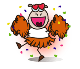 Hyperactivity Fluffy-white Sheep sticker #14973879