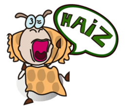 Hyperactivity Fluffy-white Sheep sticker #14973884