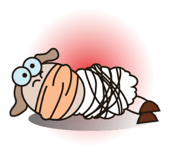 Hyperactivity Fluffy-white Sheep sticker #14973892