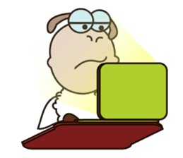 Hyperactivity Fluffy-white Sheep sticker #14973894