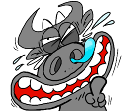 bufftoon Mad Buffalo sticker #14973935