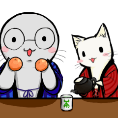 Winter in Japan with Tama-Todo Sticker