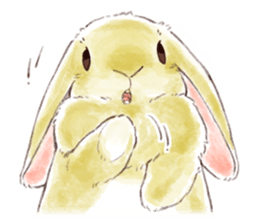 Not a dog, I'm a rabbit!! sticker #14976291