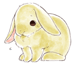 Not a dog, I'm a rabbit!! sticker #14976295