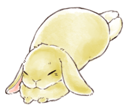 Not a dog, I'm a rabbit!! sticker #14976305