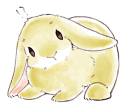 Not a dog, I'm a rabbit!! sticker #14976320