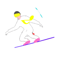 Sunowboard animation sticker sticker #14976333