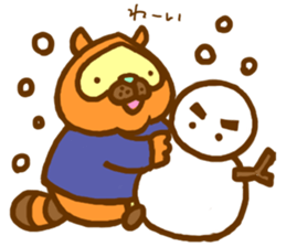 raccoon dog sticher(ver.2) sticker #14977085