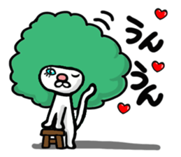 Cat reaction. Afro cat. sticker #14977231