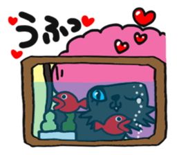 Cat reaction. Afro cat. sticker #14977235