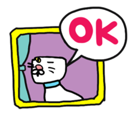 Cat reaction. Afro cat. sticker #14977236